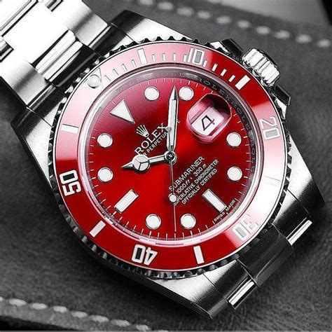 rolex red submariner|rolex submariner red bezel.